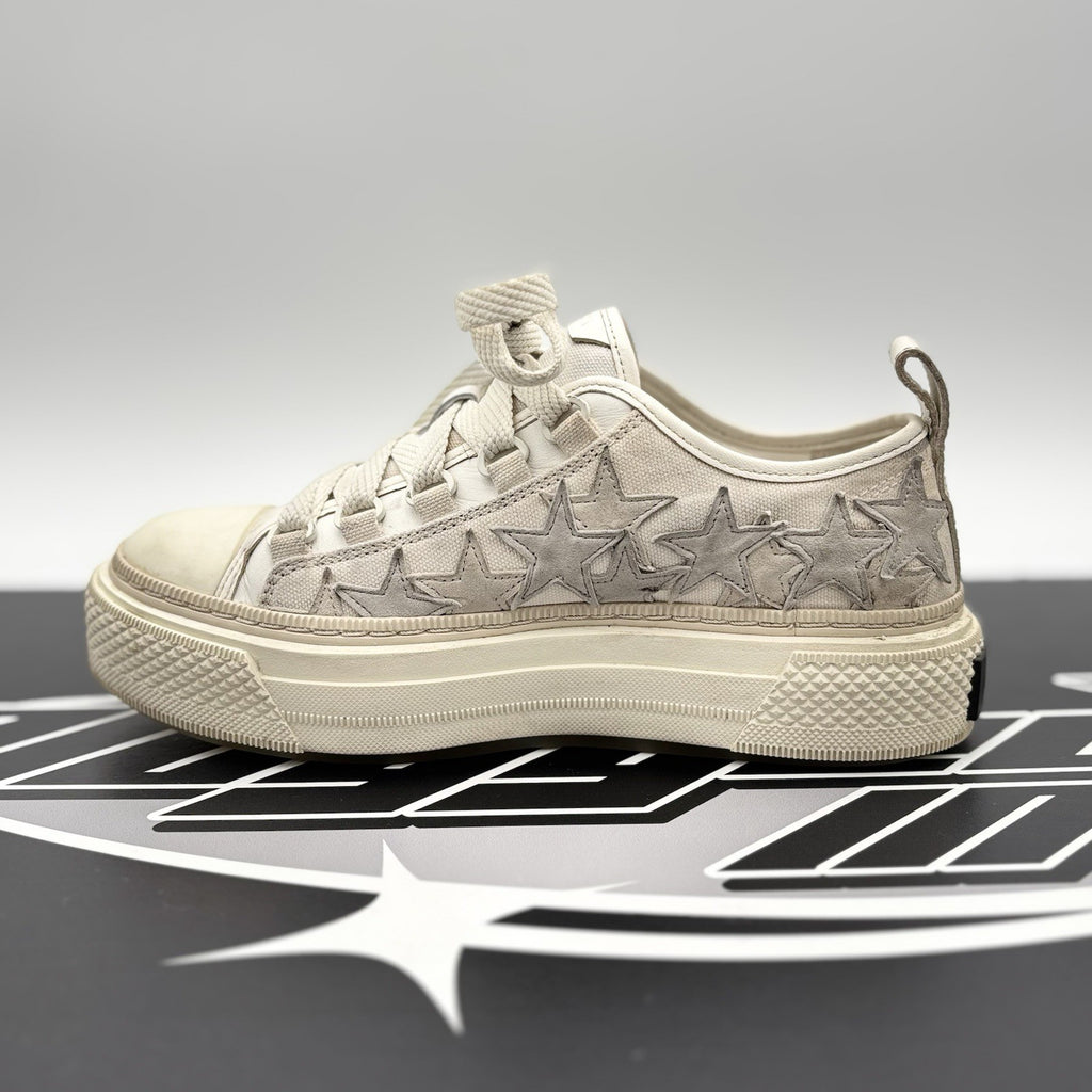 Size 36 (5.5W US) - Amiri Stars Court Low  ' Beige, Grey ' | GOOD COND!