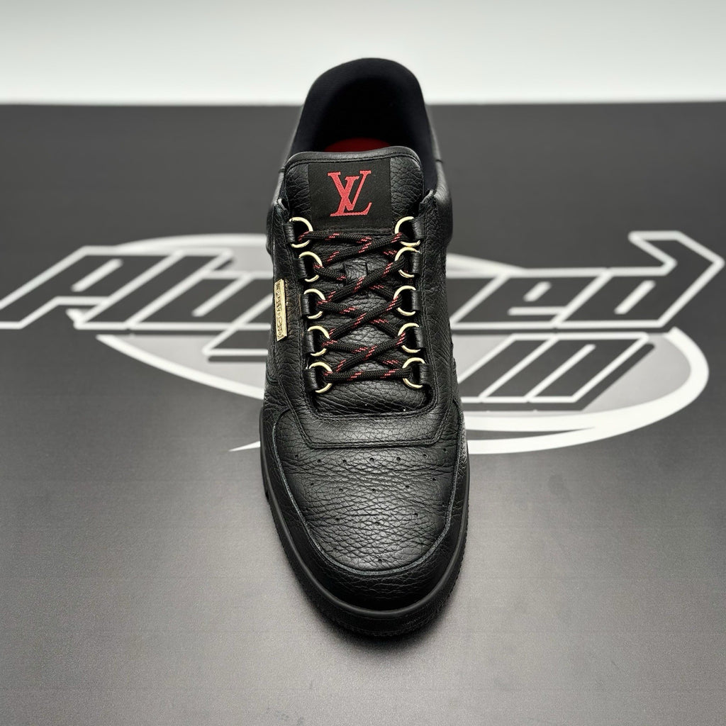 Size 9 LV (10-10.5 US) - Louis Vuitton Hardware Calfskin Trainer ‘ Black, Gold ‘