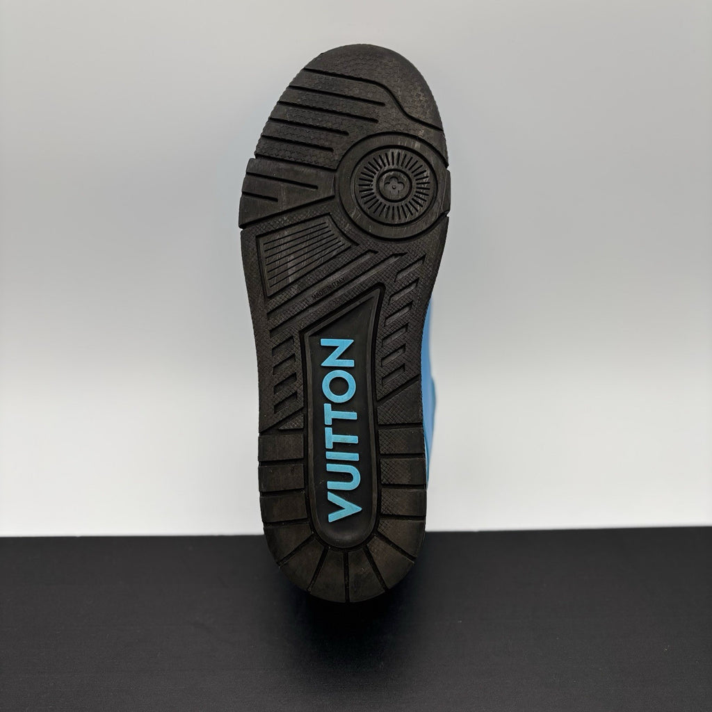 Size 7 LV (8-8.5 US) - Louis Vuitton Trainer ' Blue, Black ' | GOOD CONDITION!
