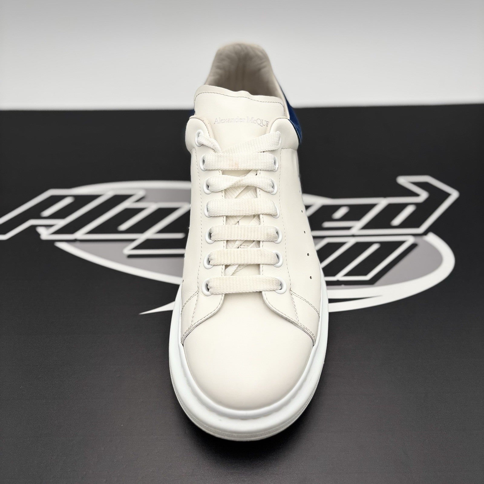Size 45 (12 US) - Alexander McQueen Oversized ' White, Blue ' | GREAT CONDITION!