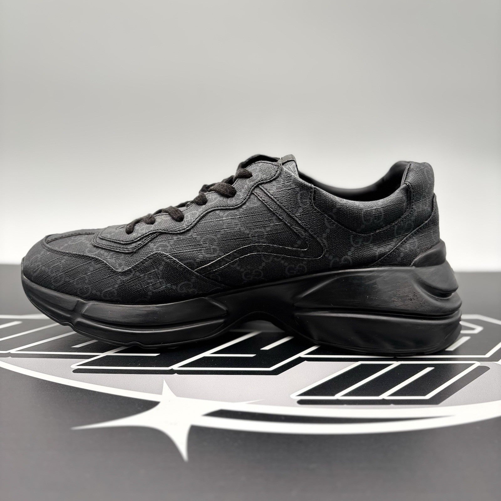 Size 10 G (10.5 US) - Gucci Rhyton ' Monogram Black ' | GREAT CONDITION!