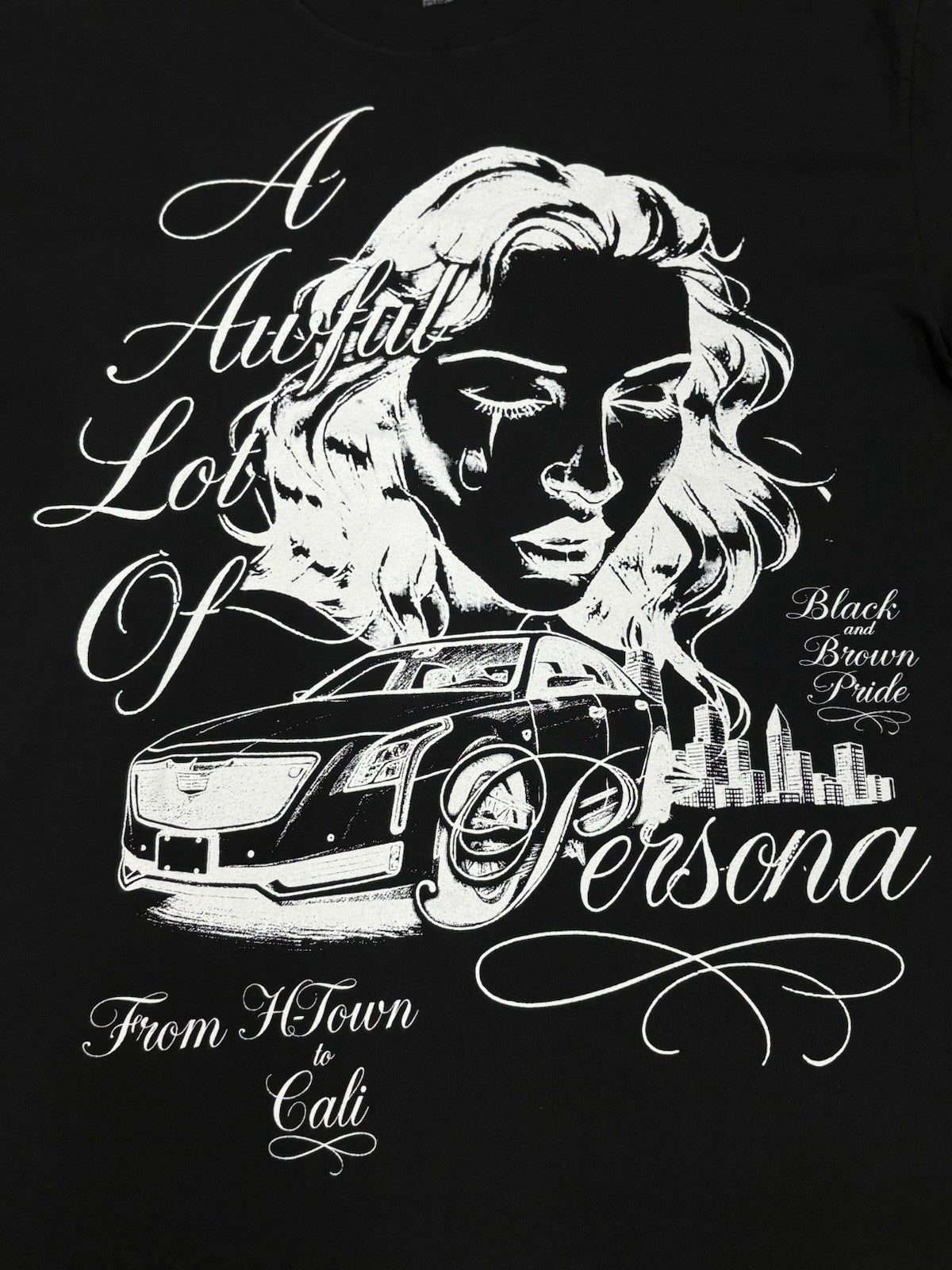Size M - That’s A Awful Lot Of Cough Syrup X Persona T-Shirt ' Black ' | NEW!