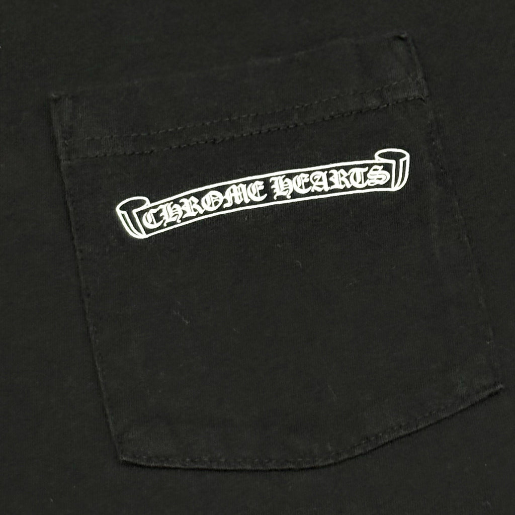 Size XL - Chrome Hearts Scroll Logo T- Shirt ' Black ' | EXCELLENT!