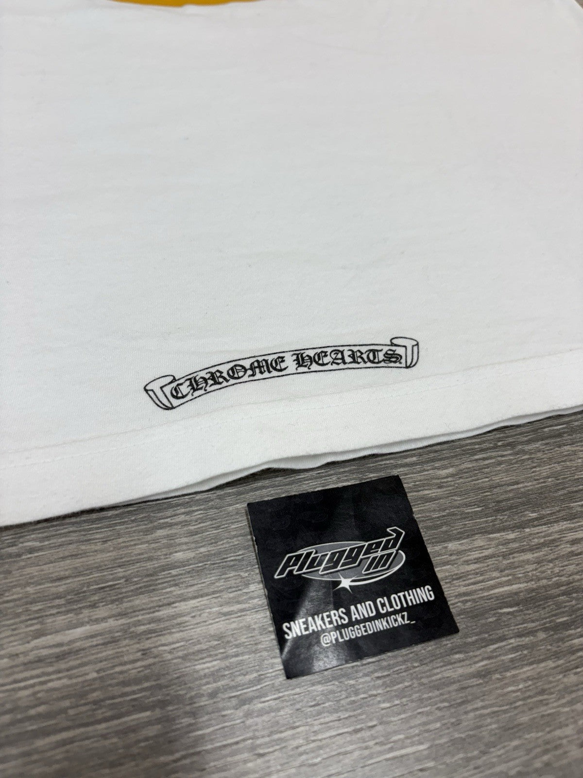 Size Medium - Chrome Hearts Plus Logo Short Sleeve T-Shirt ' White ' | EXCELLENT
