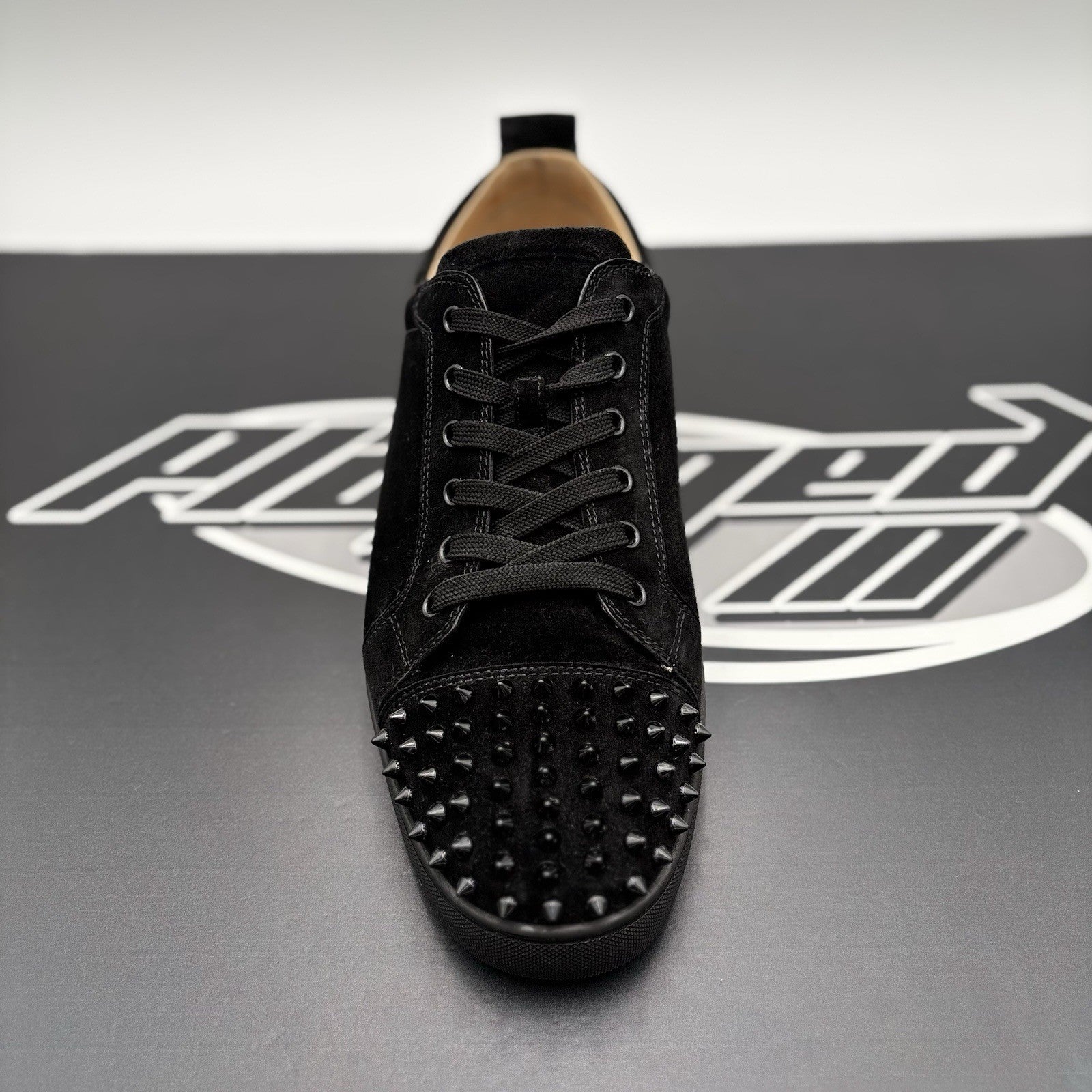 Size 46 (13 US) Christian Louboutin Low Spiked  ' Black ' | GREAT!