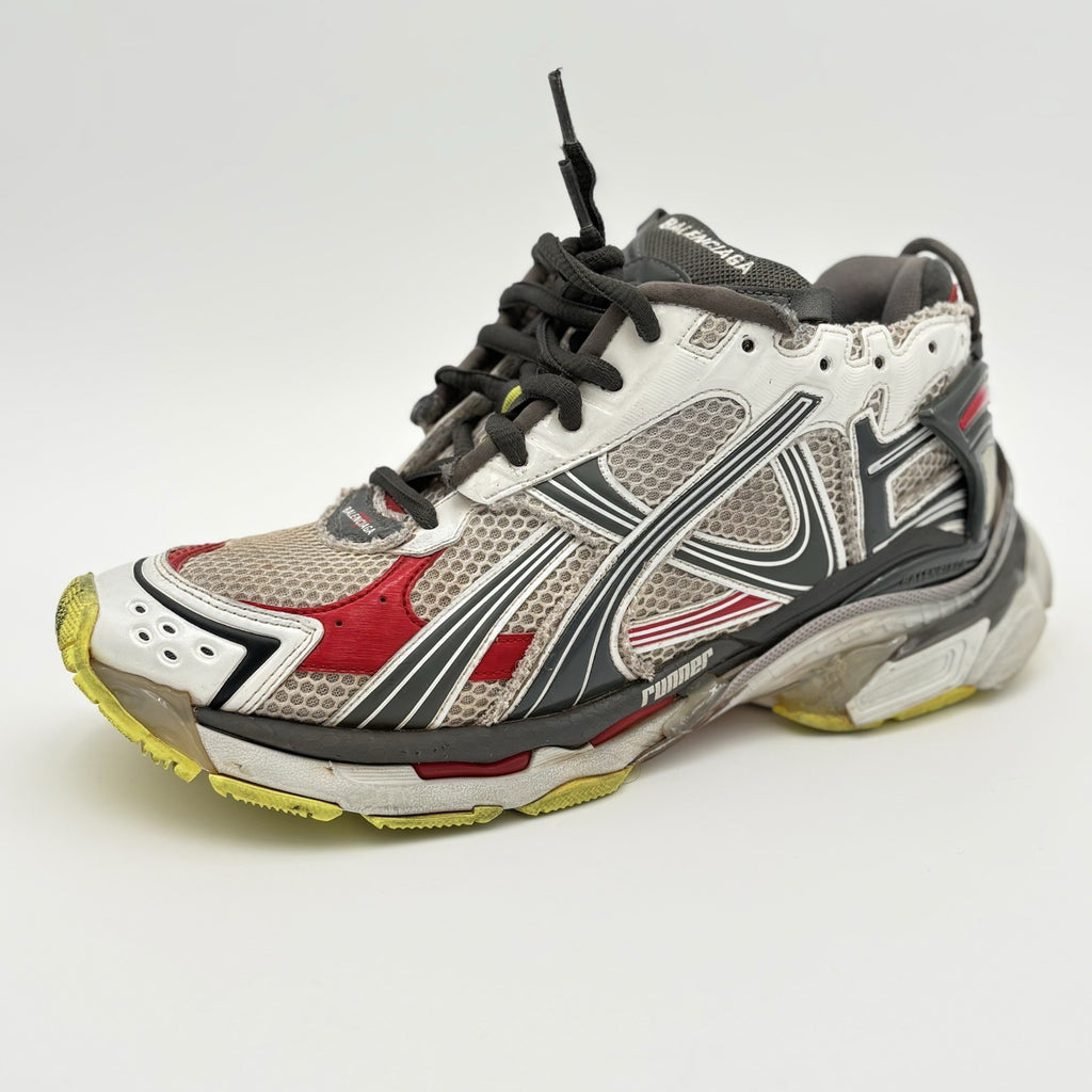 Size 44 (11 US) - Balenciaga Runner ' Black White Red Fluo Yellow ' | GOOD COND!