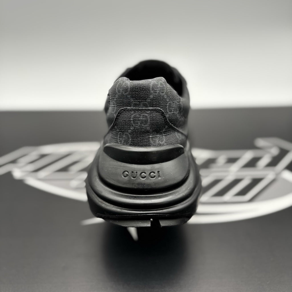 Size 10 G (10.5 US) - Gucci Rhyton ' Monogram Black ' | GREAT CONDITION!