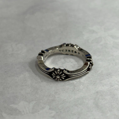 Silver Bone And Cross Ring