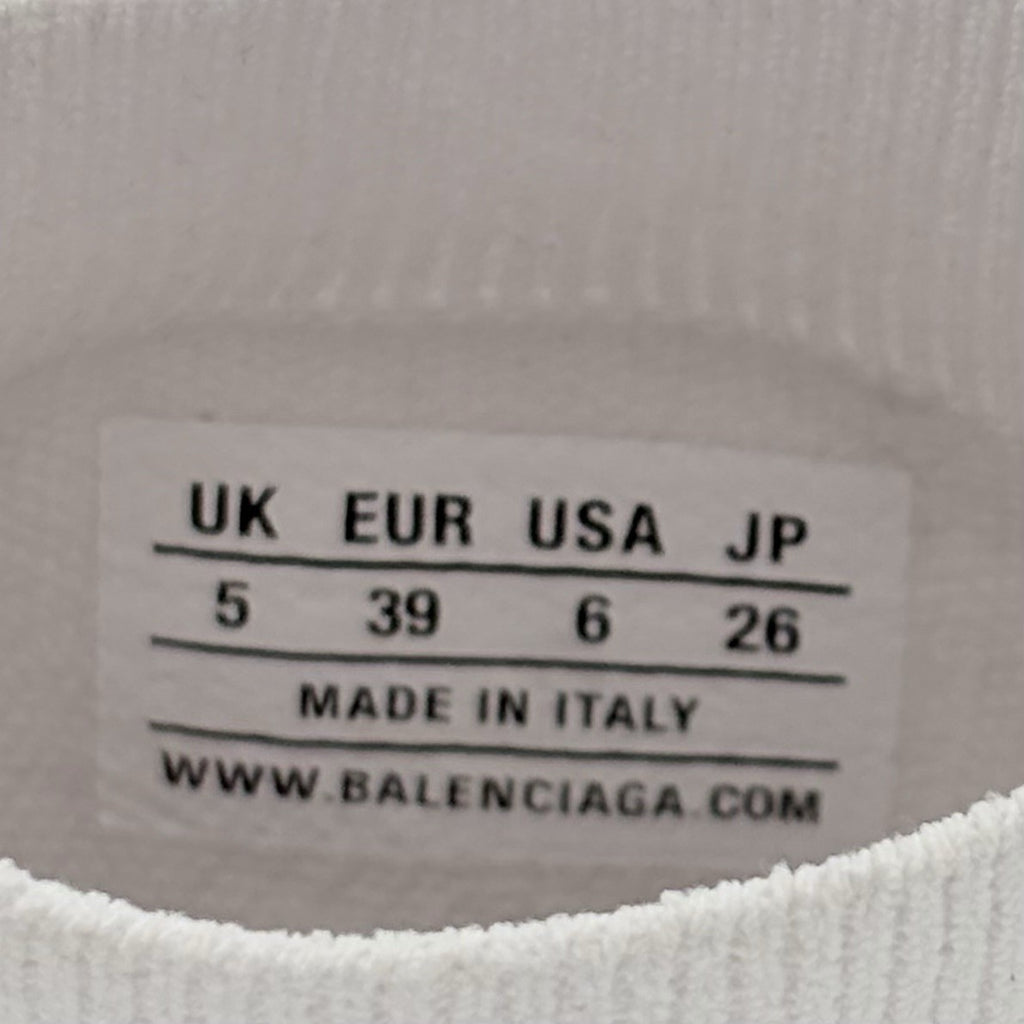 Size 39 (6 US) - Balenciaga Speed Trainer Allover Logo ' White ' | BRAND NEW!