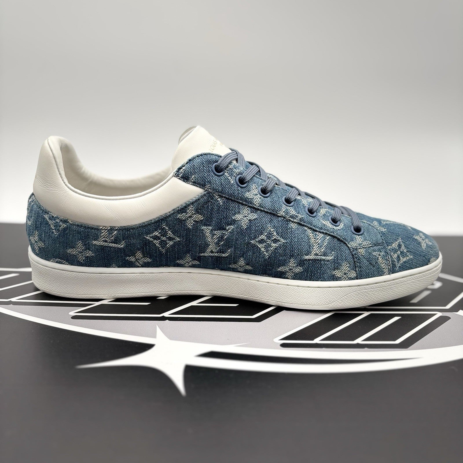 Size 11 LV (12-12.5 US) - Louis Vuitton Luxembourg ‘ Denim Monogram ‘ | GOOD!