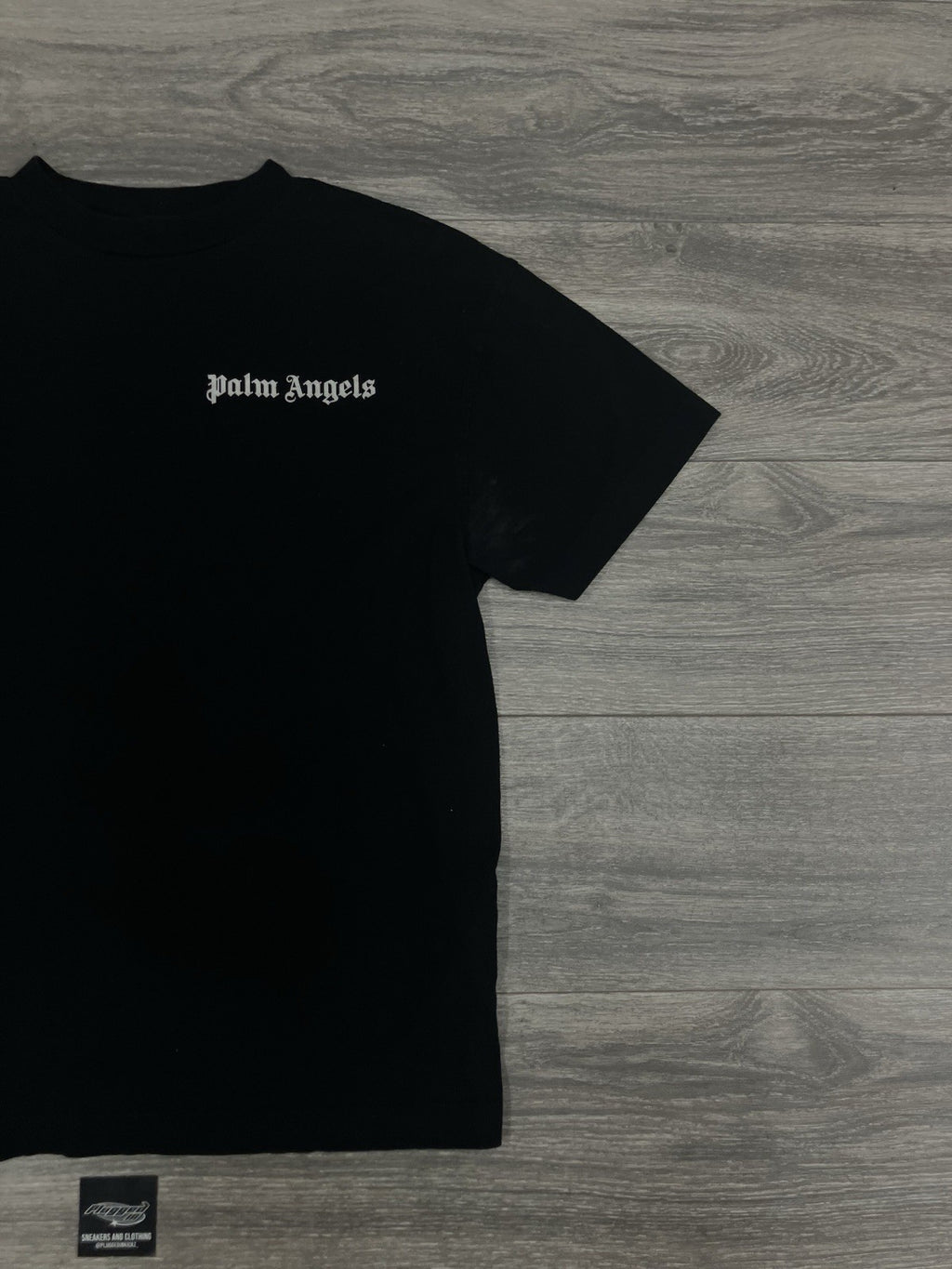 Size Medium - Palm Angels Logo Crew T-Shirt ' Black ' GOOD CONDITION!