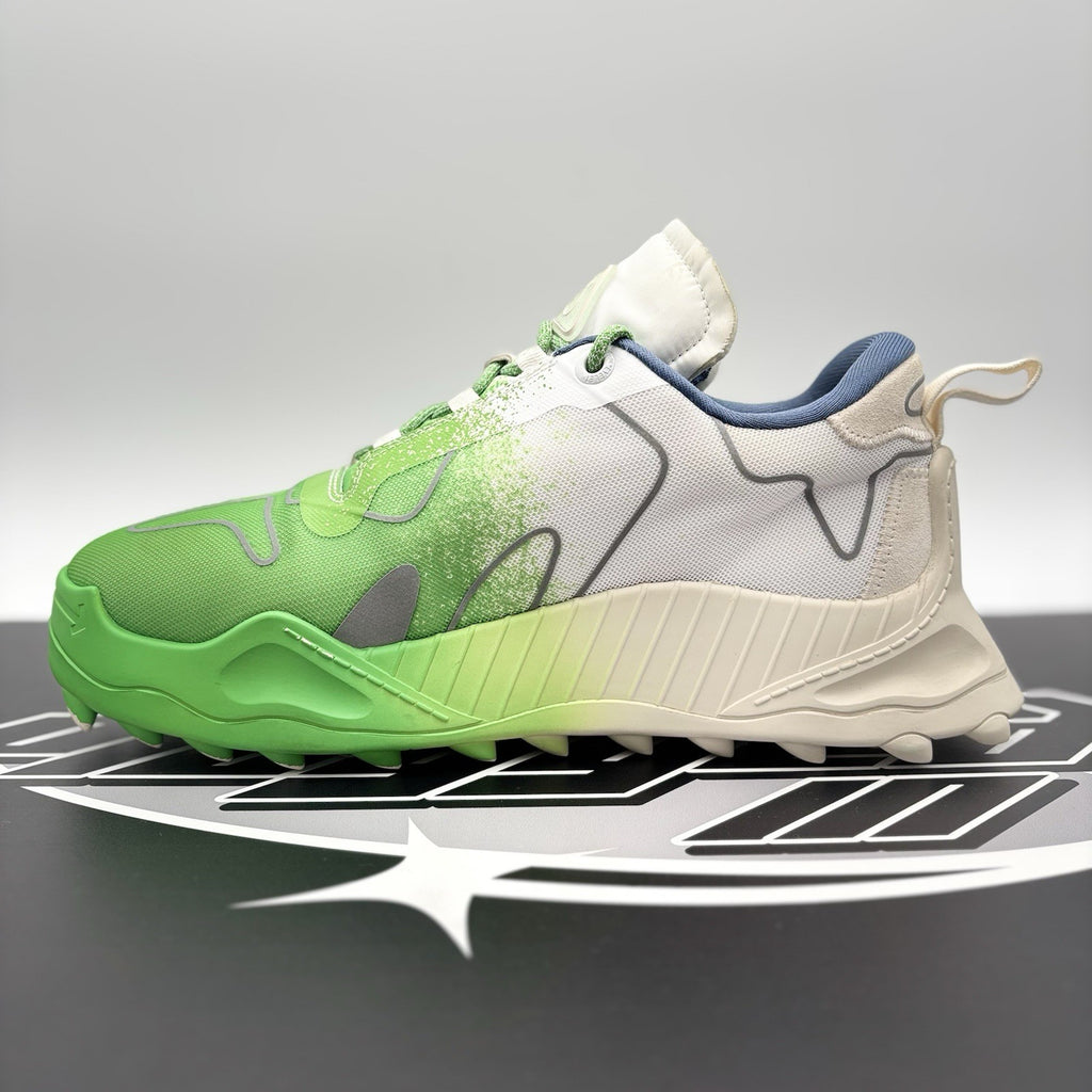 Size 45 (12 US) Off-White ODSY-1000 ' White, Green Spray Paint ' | GREAT!