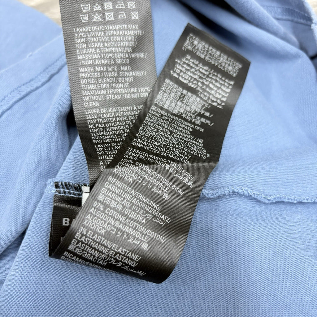 Size L - Balenciaga Burning Unity Oversized T-Shirt ' Blue ' | SUPER CLEAN!