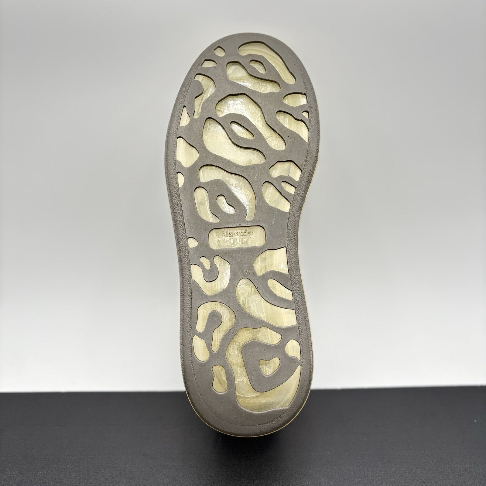 Size 42 (9 US) Alexander McQueen ' Transparent Sole, Snakeskin ' | GREAT!