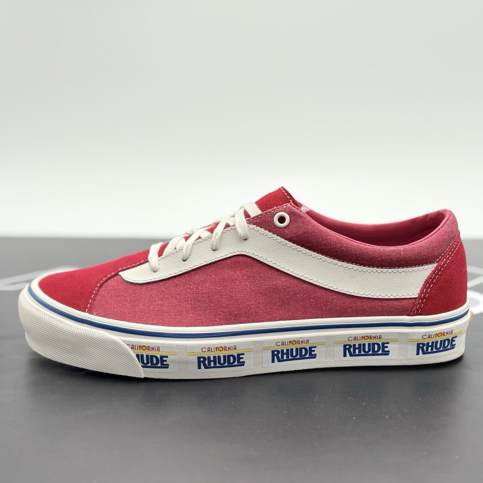 Size 11 - Rhude x Vans Bold Ni ' California Plate - Red ' | BRAND NEW!