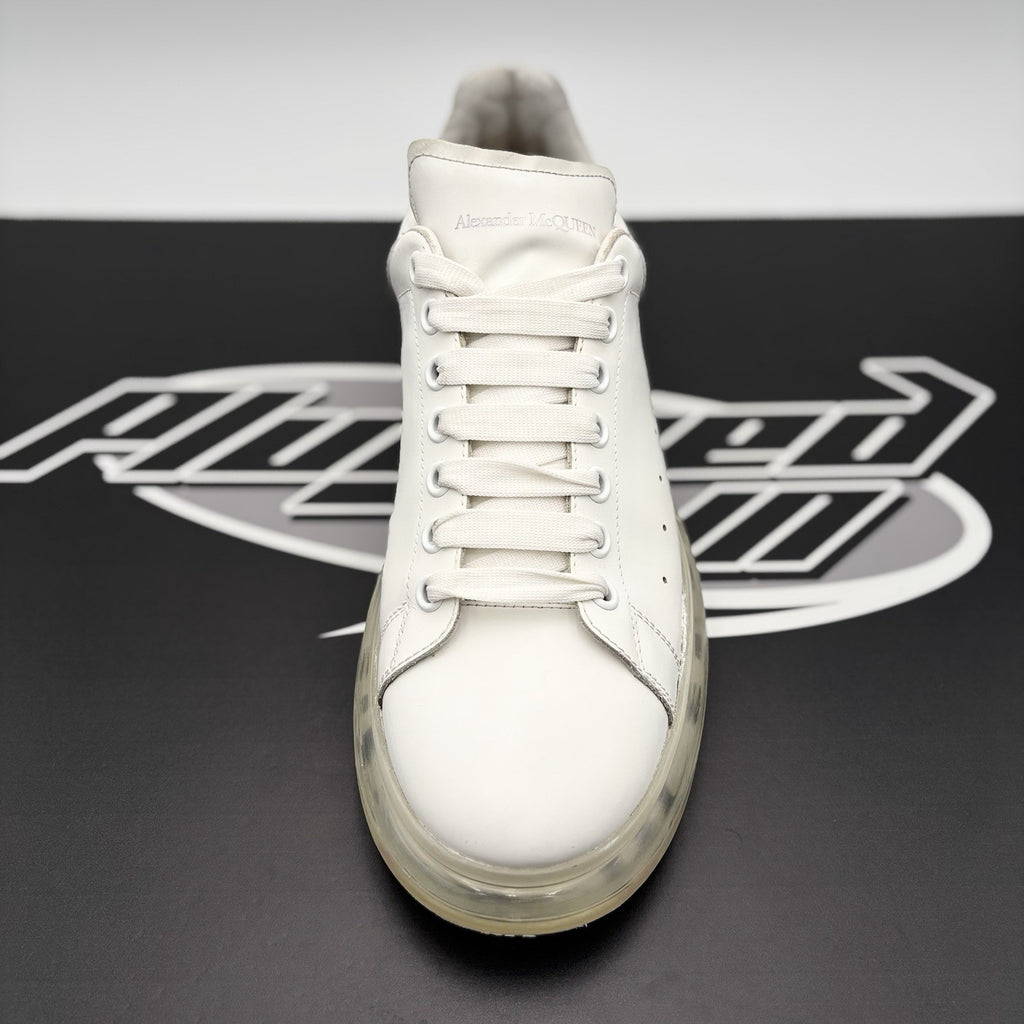 Size 45 EU (12 US) - Alexander McQueen ‘ White Clear Sole ‘