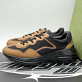 Size 12 G (12.5 US) Gucci Rhyton GG Supreme ' Black Khaki Beige ' | GREAT COND!