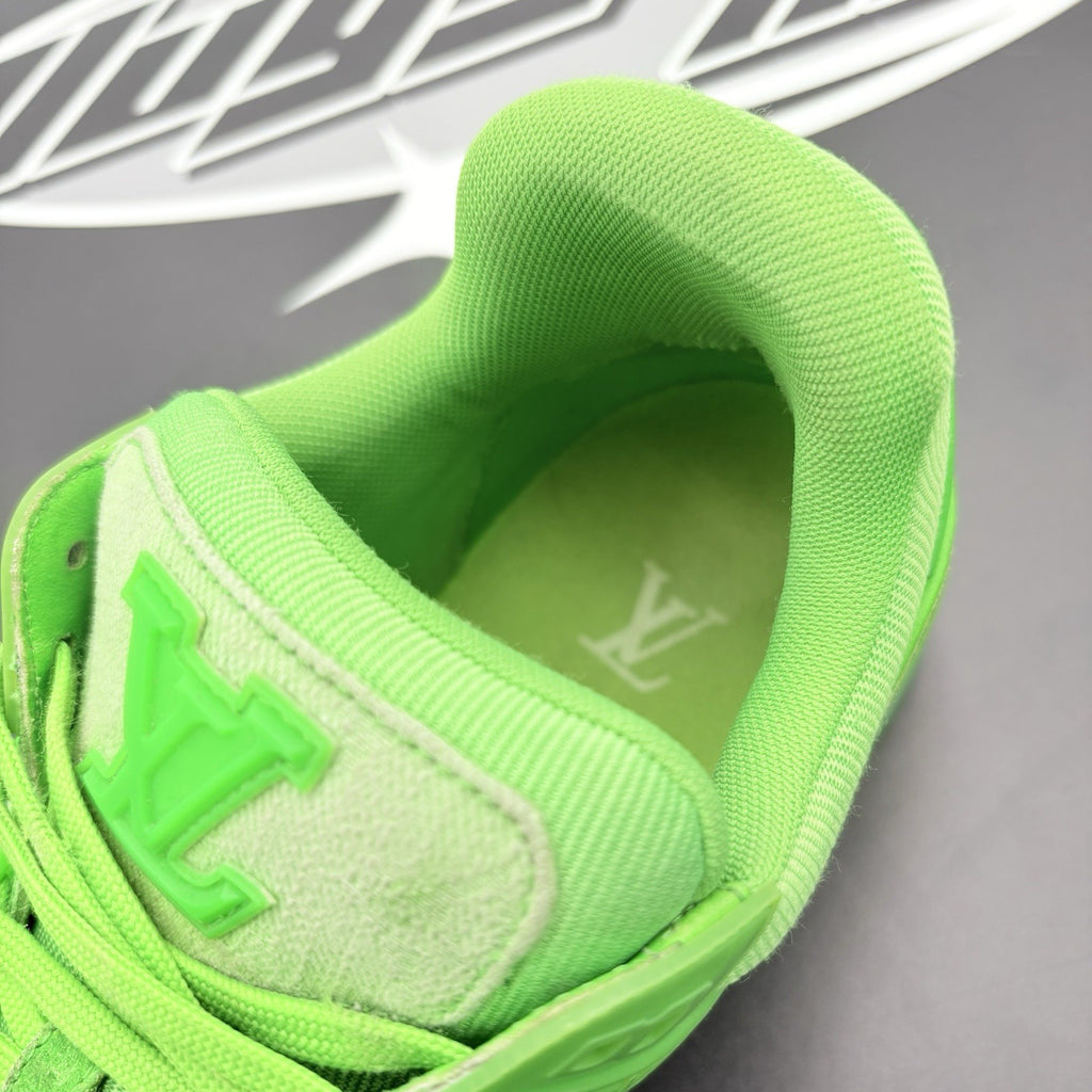Size 7 LV (8-8.5 US) - Louis Vuitton Trainer ' Slime Green ' | GREAT CONDITION!