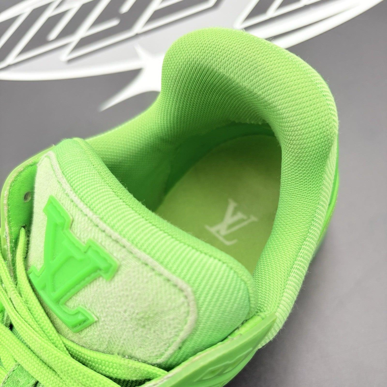 Size 7 LV (8-8.5 US) - Louis Vuitton Trainer ' Slime Green ' | GREAT CONDITION!