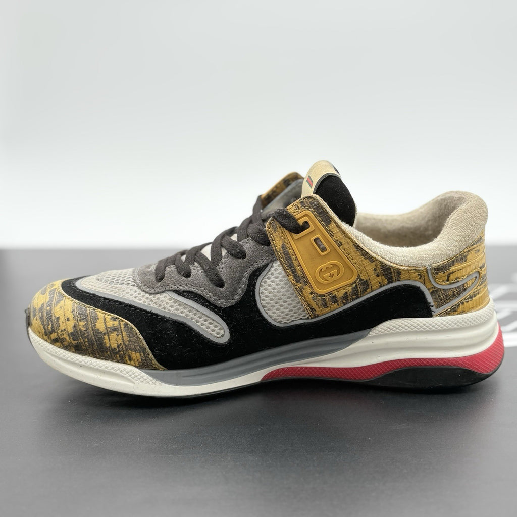 Size 6.5 G (7 US) - Gucci Ultrapace ' Yellow Tejus Printed '