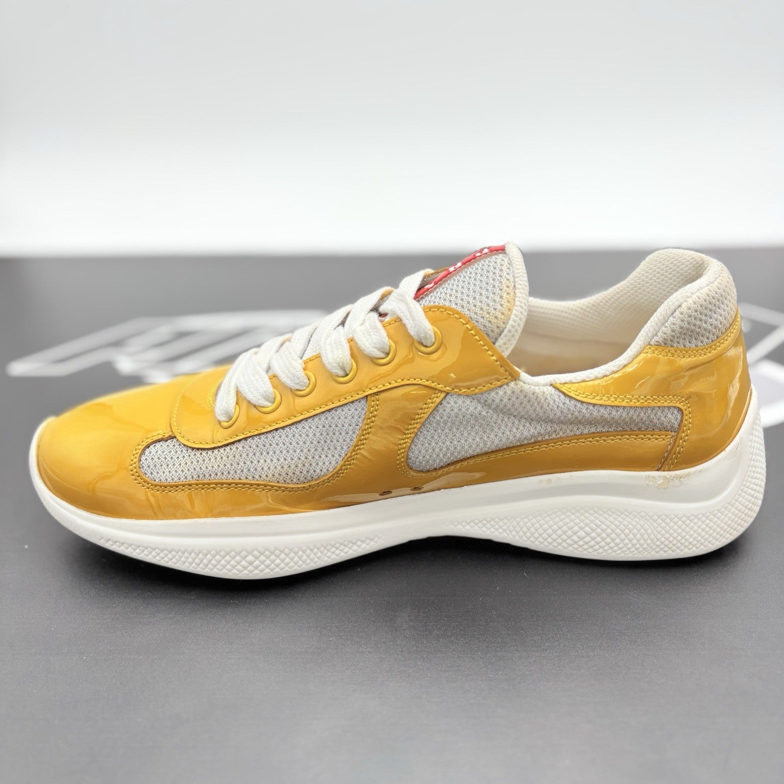 Size 6.5 UK (7.5 US) Prada Americas Cup ' Yellow White '