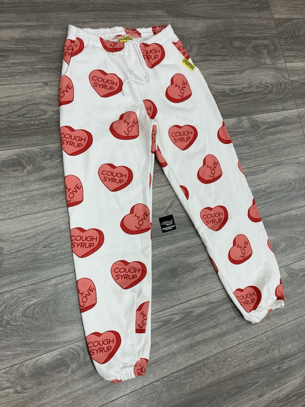 Size L - Thats A Awful Lot Of Cough Syrup Sweatpants ' Valentines ' | RARE | NEW