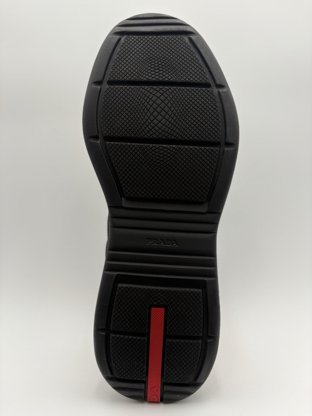 Size 9.5 UK (10.5 US) Prada Americas Cup ' Navy Red ' | EXCELLENT!