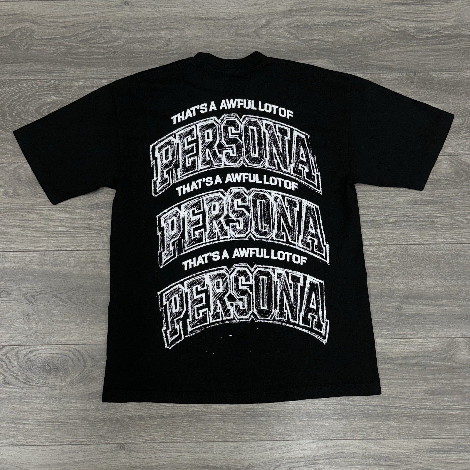 Size XL - That’s A Awful Lot Of Cough Syrup X Persona T-Shirt ' Black ' | NEW!