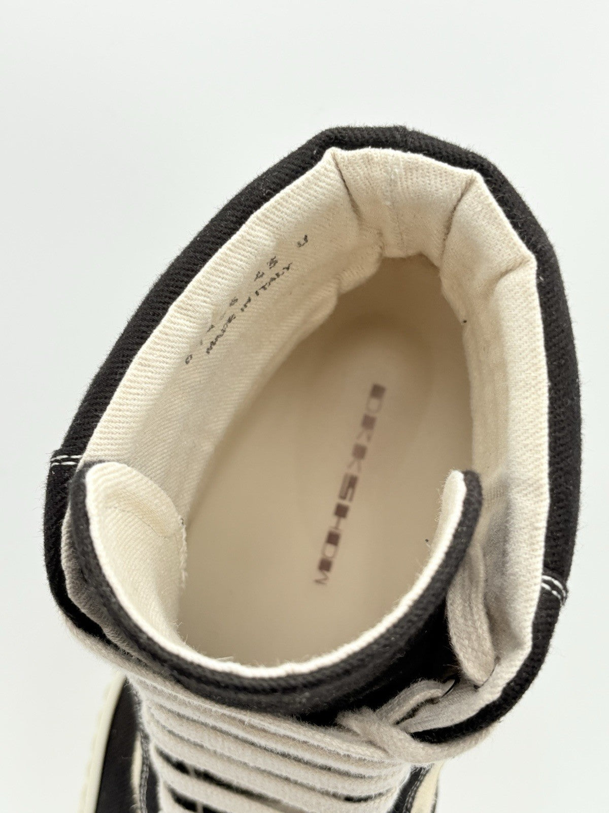 Size 43 (10 US) Rick Owens DRKSHDW Black Hollywood High Vintage | CLEAN!