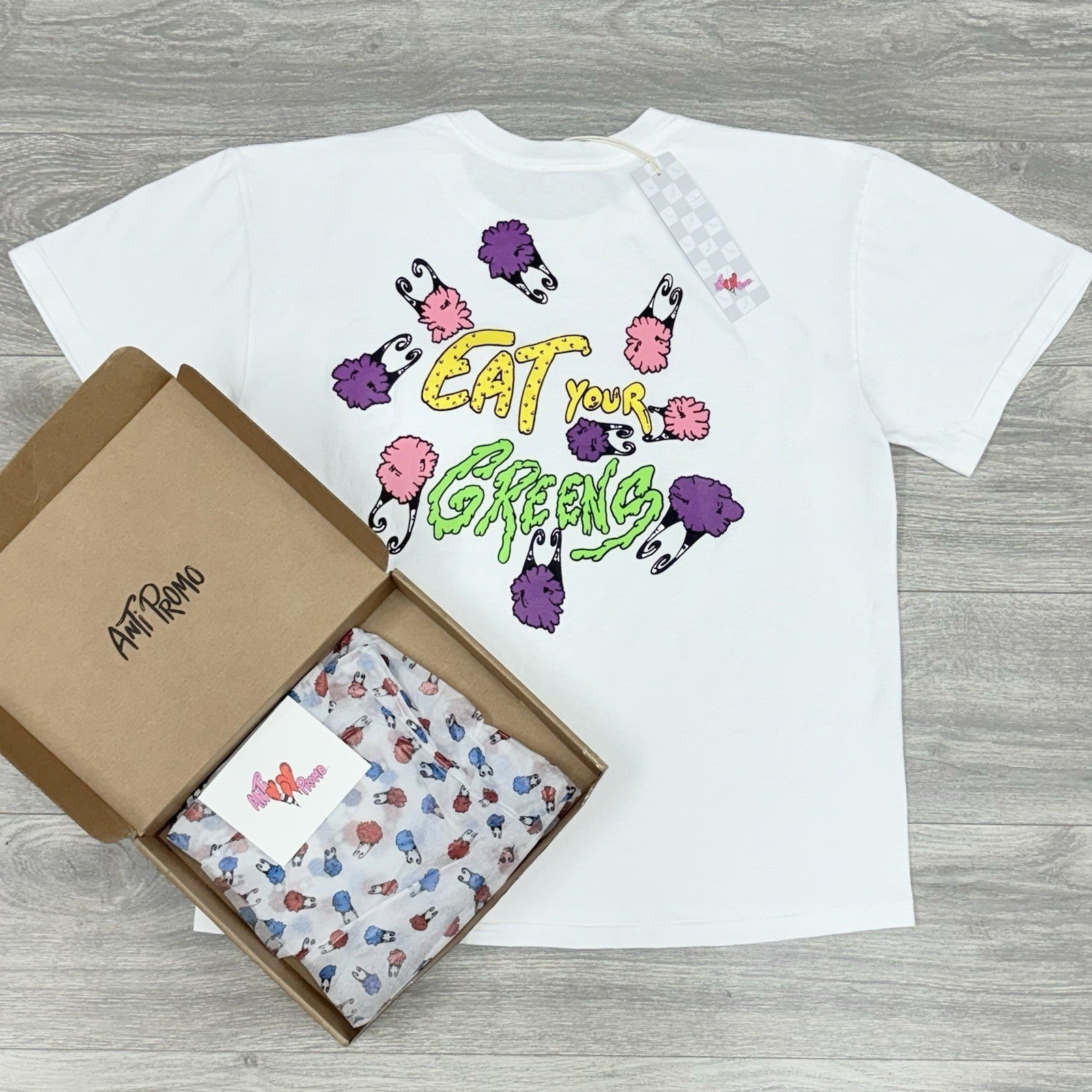 Size M - Anti Promo Eat Your Greens T-Shirt ' White ' | BRAND NEW!