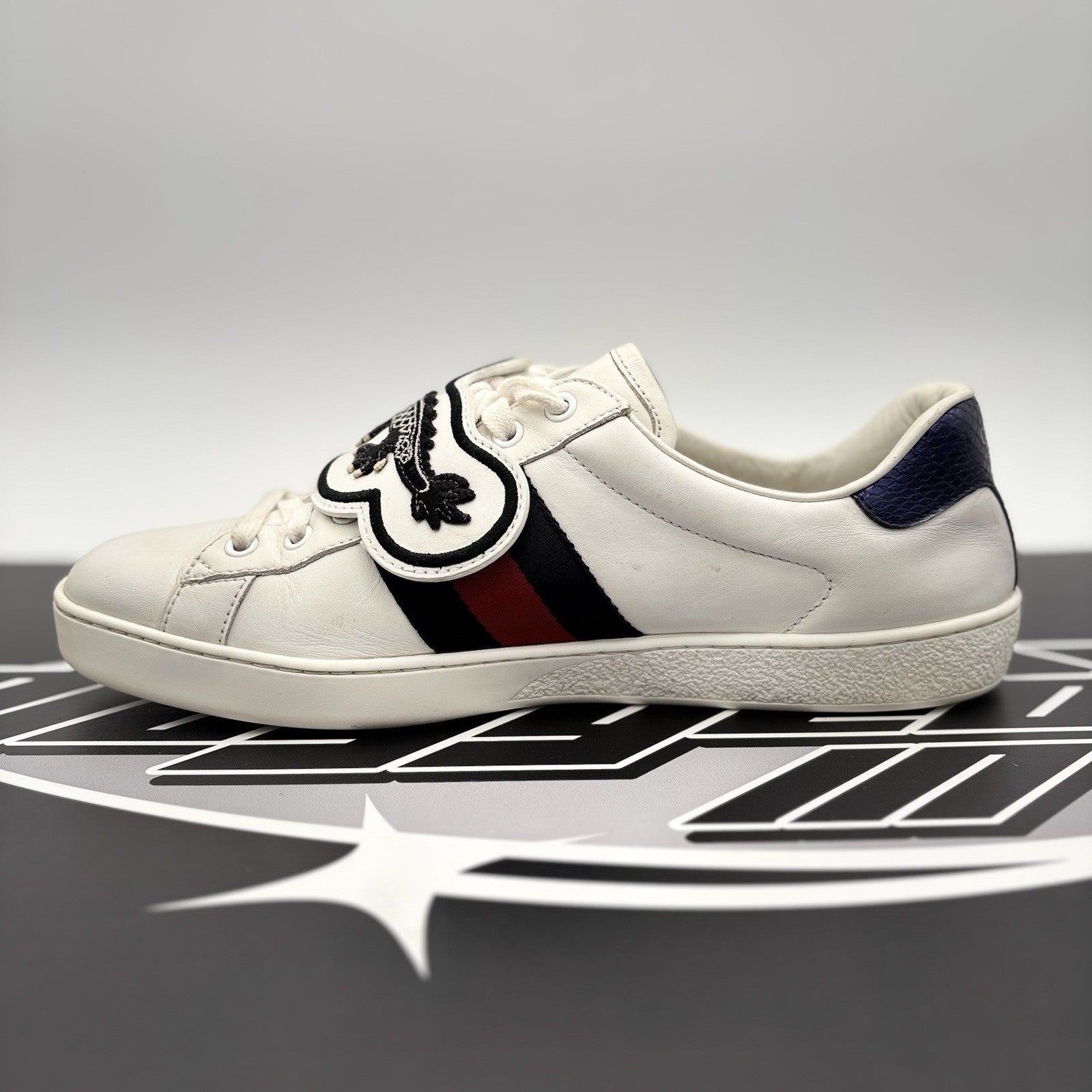 Size 9.5 G (10 US) - Gucci Ace Web Patches ' UFO, Dragon ' | GREAT CONDITION!