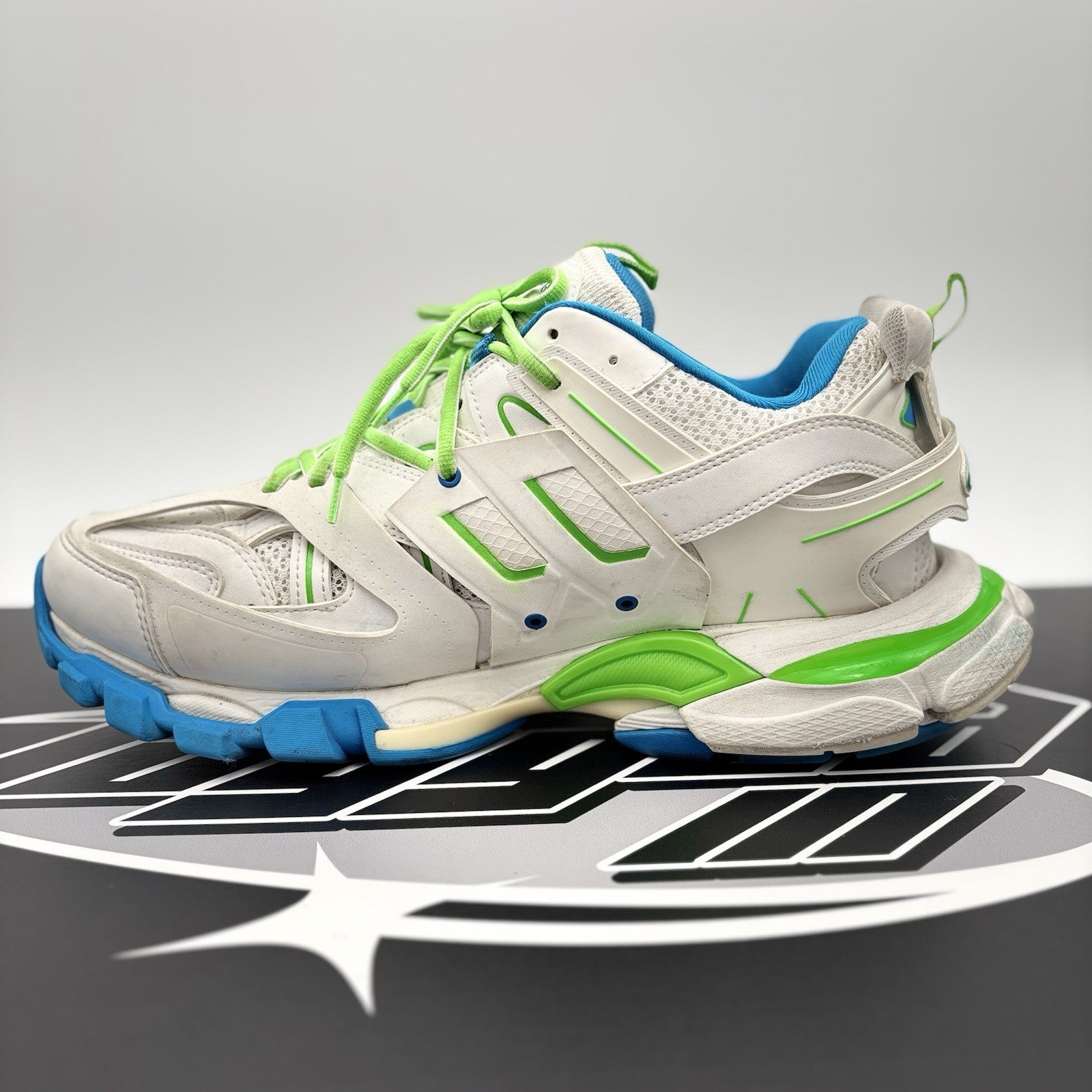Size 45 (12 US) - Balenciaga Track ' White Blue Green ' | GREAT CONDITION!