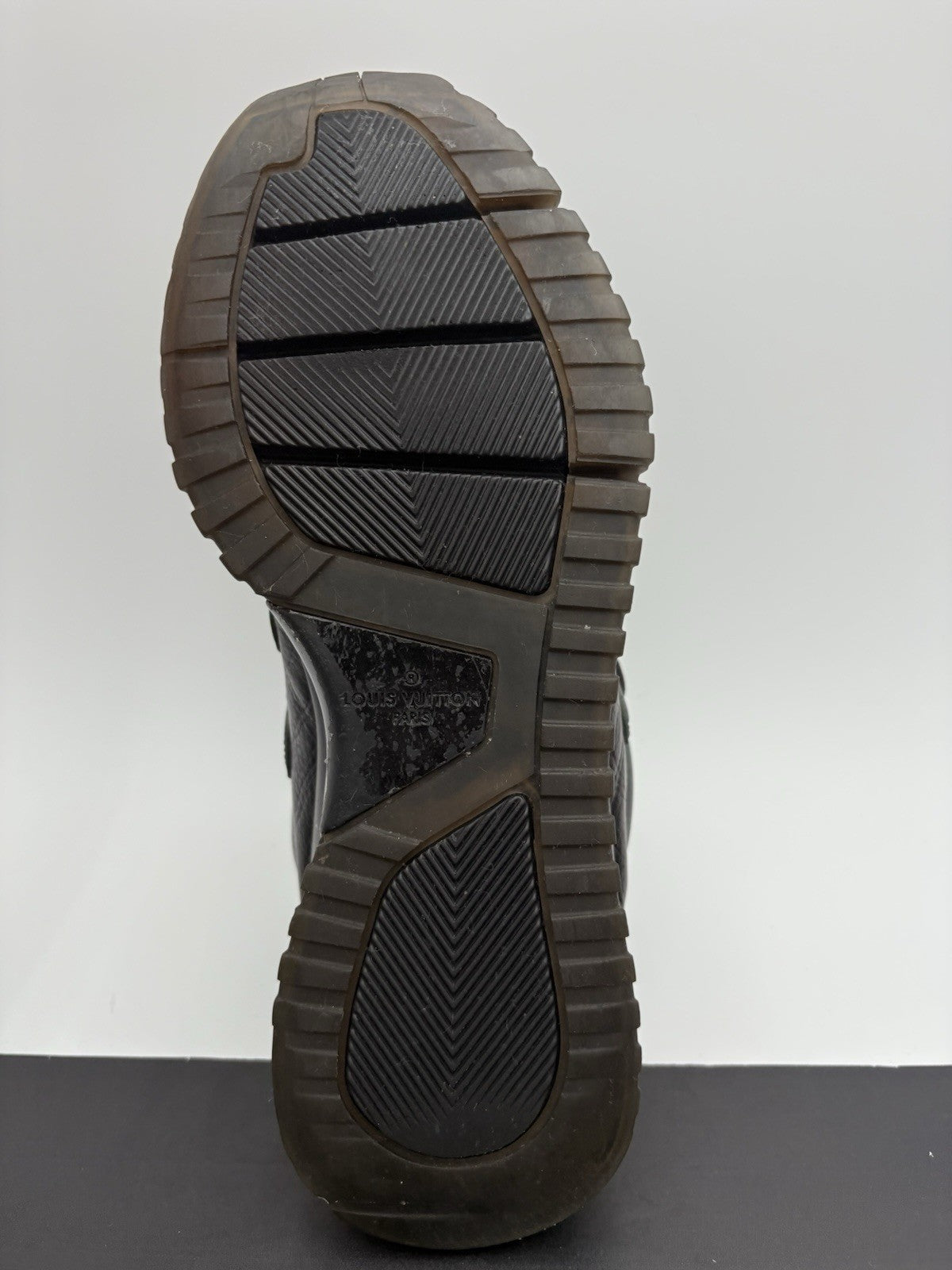Size 7.5 LV (8.5-9 US) Louis Vuitton Digital Zig Zag Sneaker ' Black Green '