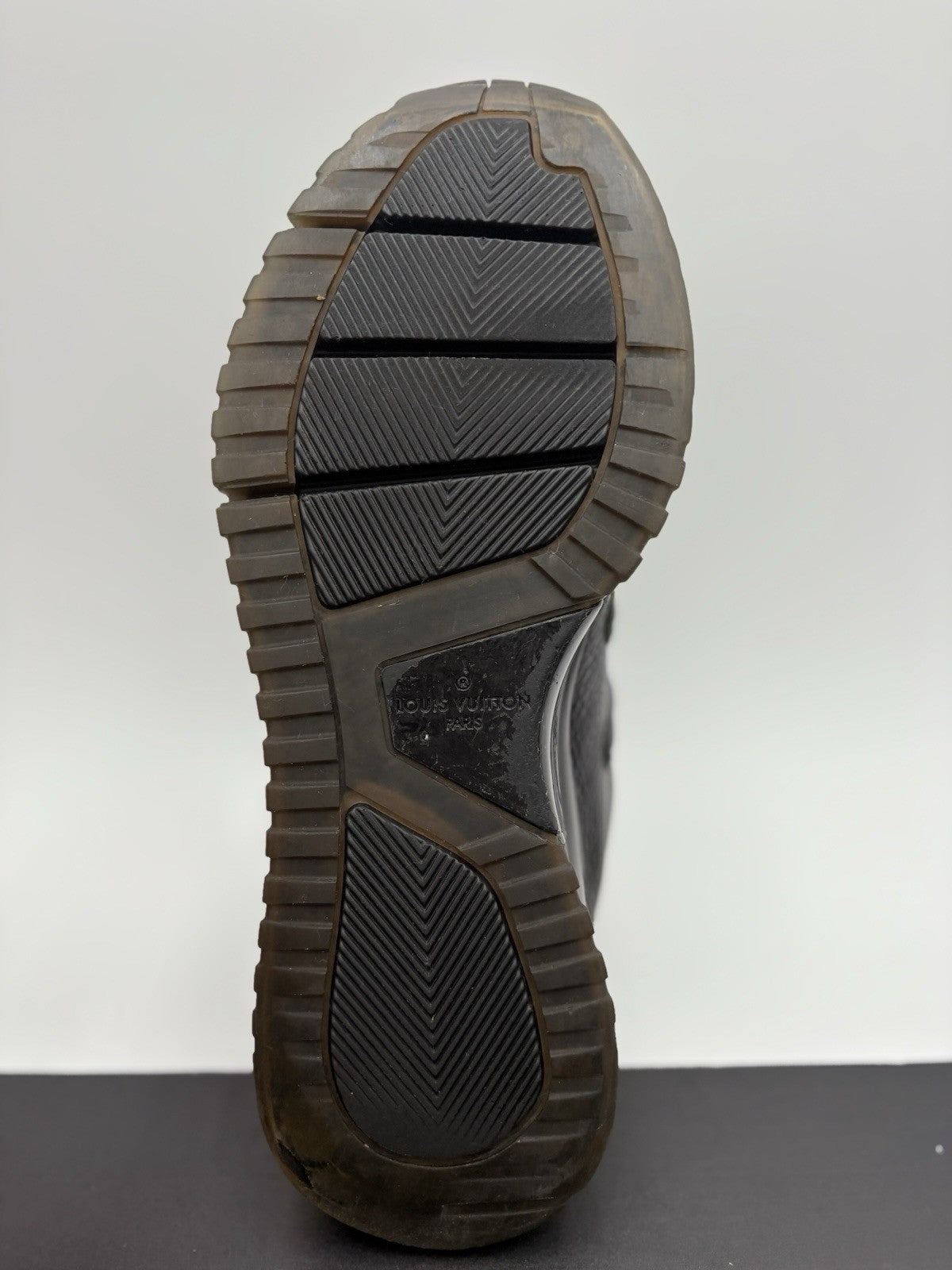 Size 7.5 LV (8.5-9 US) Louis Vuitton Digital Zig Zag Sneaker ' Black Green '