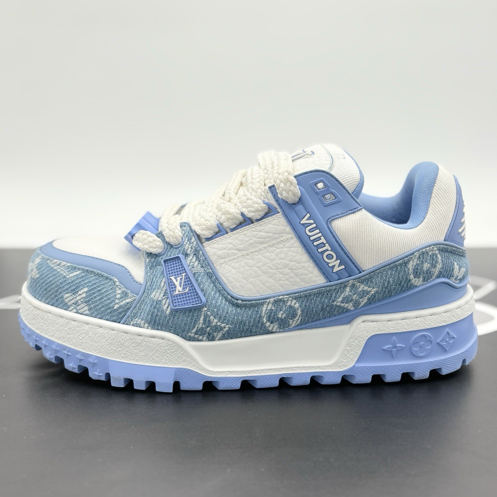 Size 8 LV (9-9.5 US) Louis Vuitton Denim Maxi ' Light Blue ' | SUPER CLEAN!