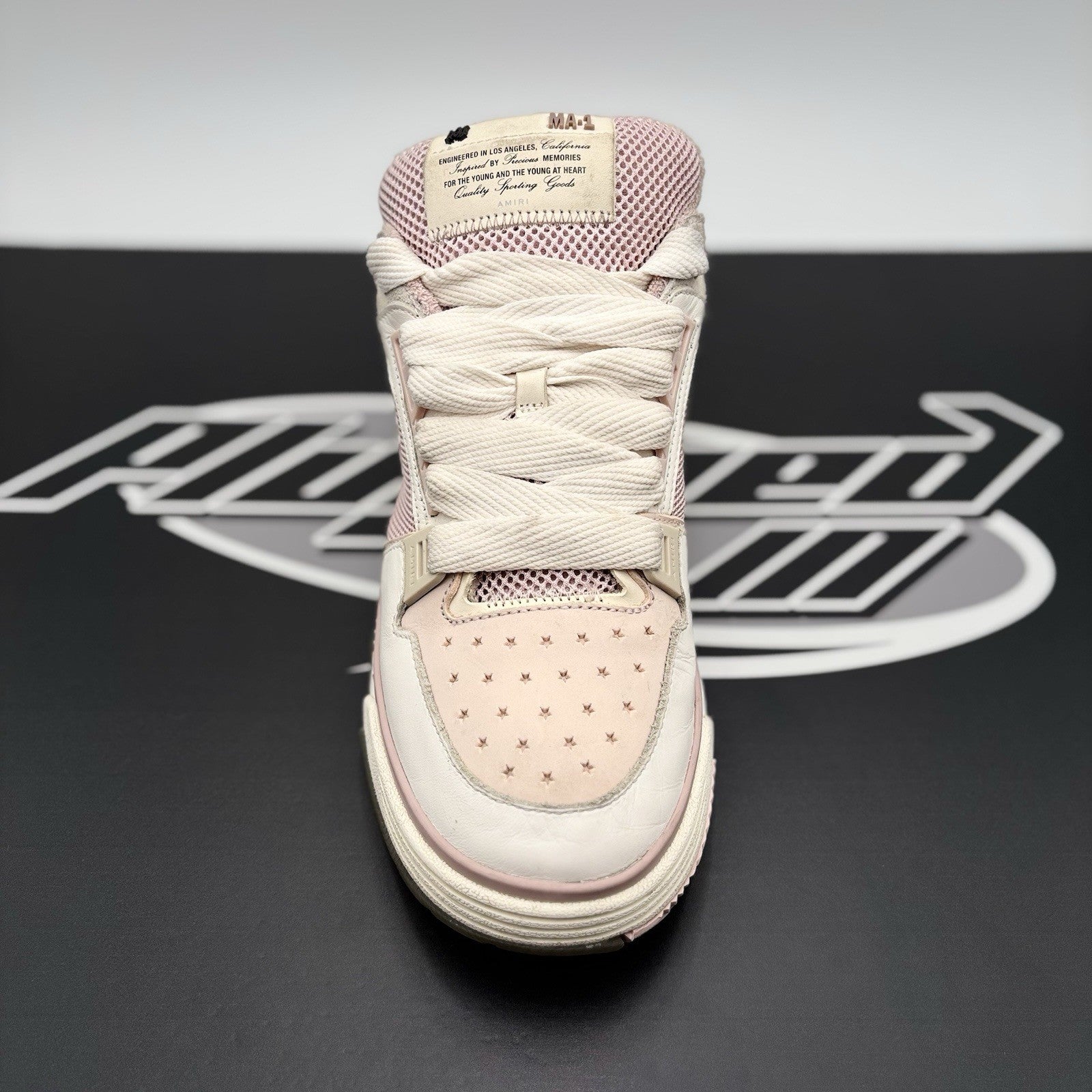 Size 43 (10 US) Amiri MA-1 ' White Pink ' | GOOD CONDITION!