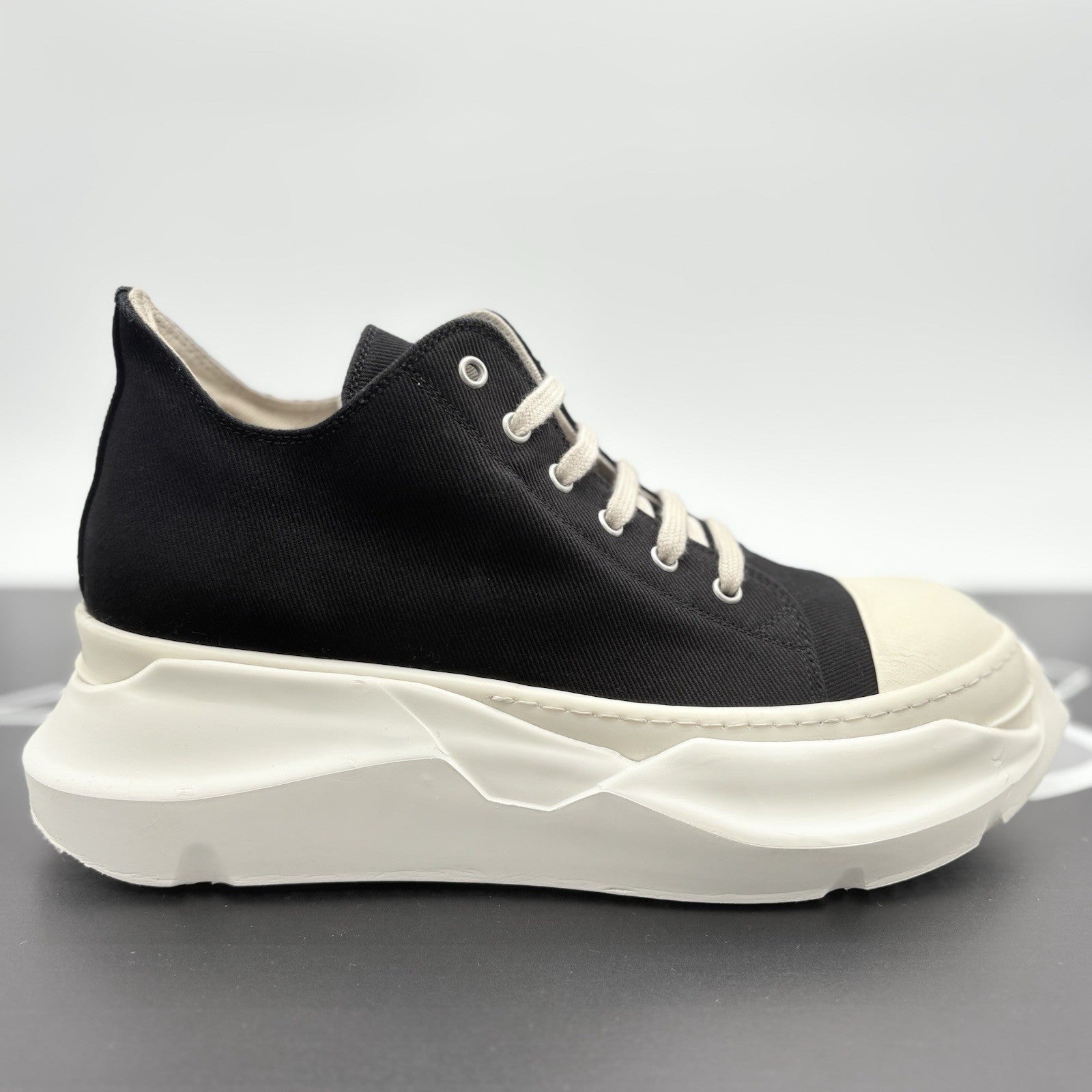 Size 43 (10 US) Rick Owens DRKSHDW Abstract Low ' Black Milk ' | GREAT CONDITION