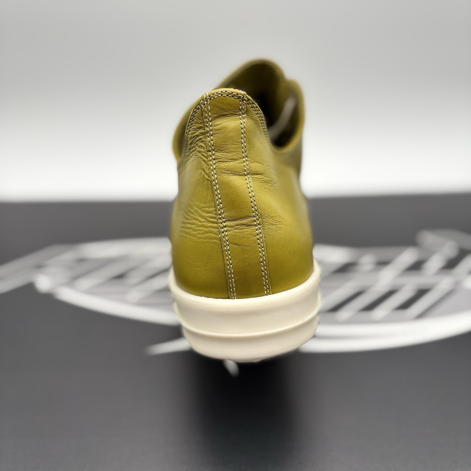 Size 44 (11 US) Rick Owens Low Leather  ' Acid Milk ' | GREAT CONDITION!