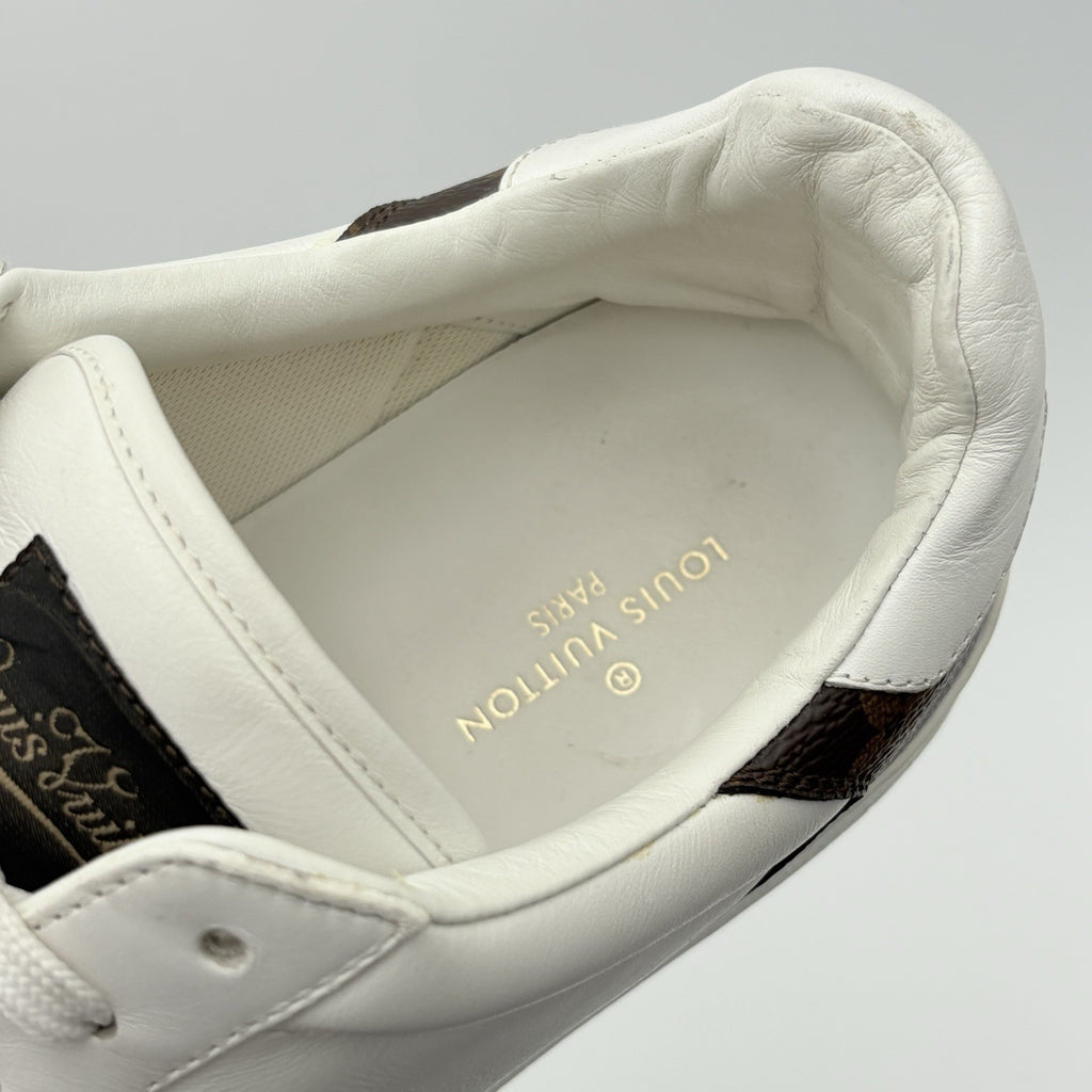 Size 9 LV (10-10.5 US) - Louis Vuitton Rivoli Leather  ' White Brown ' | GOOD!