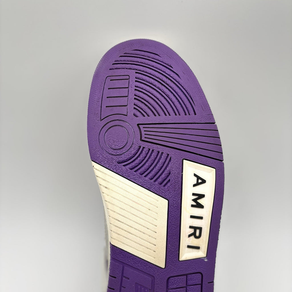 Size 43 (10 US) - Amiri Bandana Skel Low Top ' White, Purple ' | GREAT COND!
