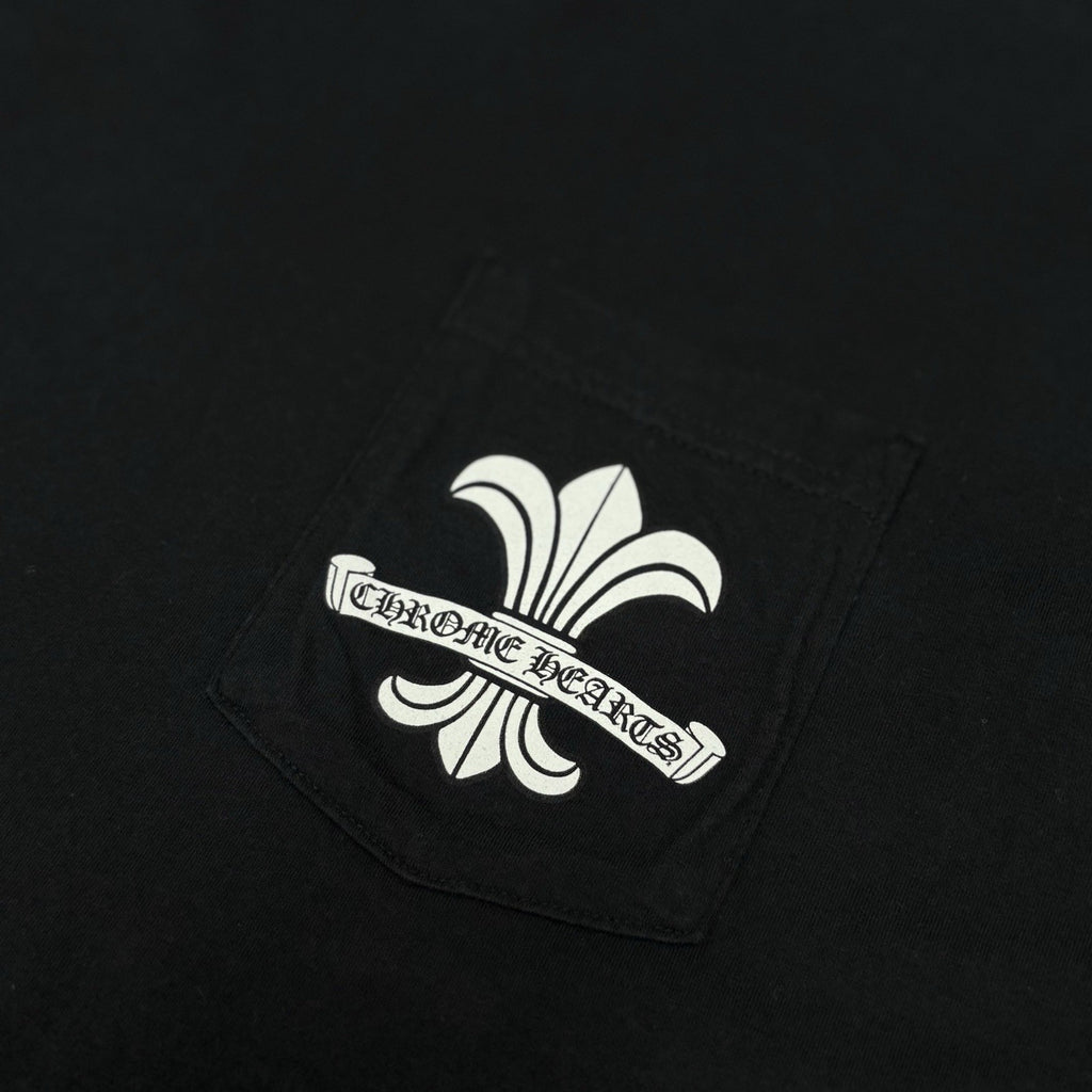 Size L - Chrome Hearts Fleur Scroll Logo T-Shirt ' Black ' | ONLY WORN ONCE!