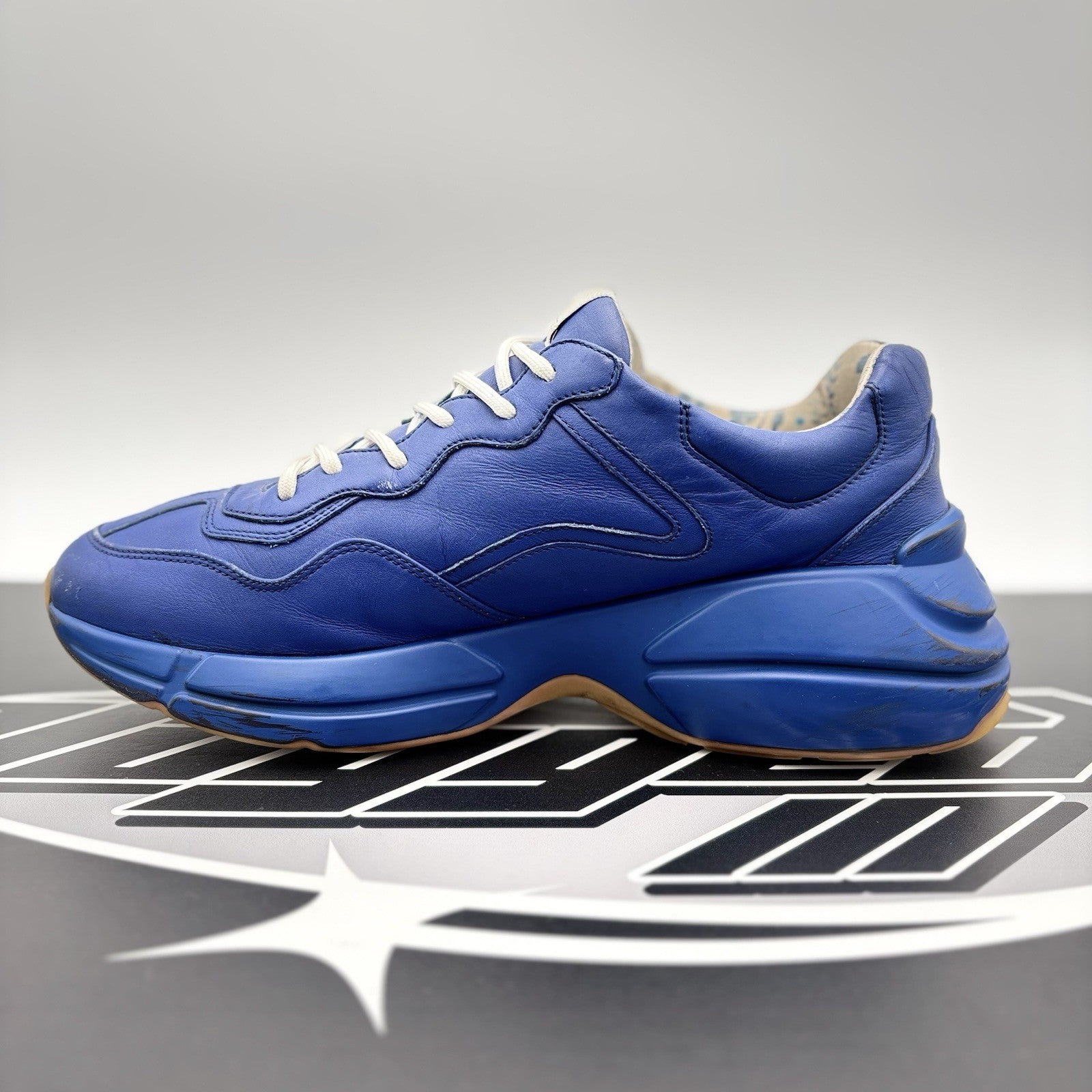 Size 8 G (8.5 US) - Gucci Rhyton MLB Edition ' New York Yankees Blue '