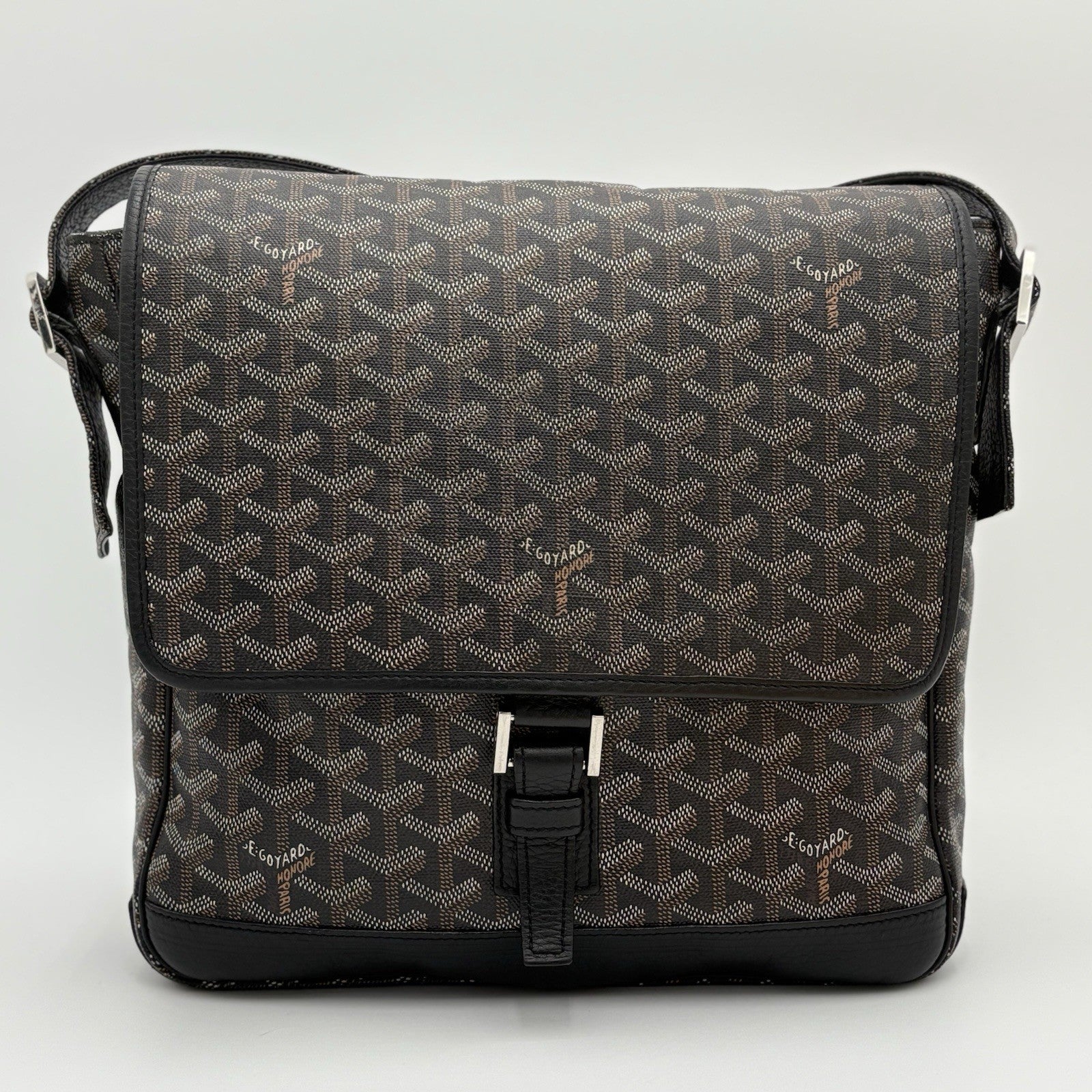 Goyard Messenger Grand Bleu Bag ' Black Brown ' | GREAT CONDITION!