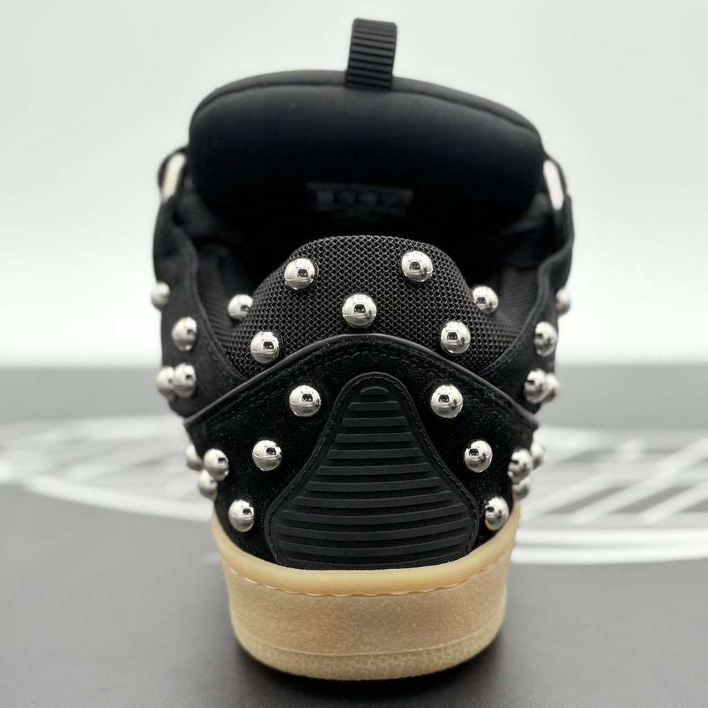 Size 44 (11 US) - Lanvin Studded Curb Sneaker ' Black ' | NEW!