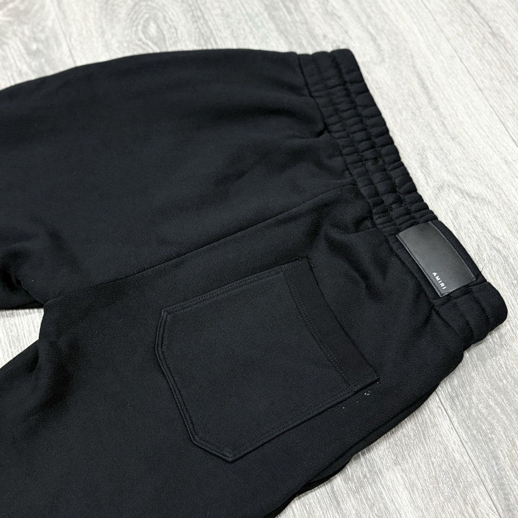 Size Small - Amiri Core Logo Paint Drip Sweatpants ' Black ' | SUPER CLEAN!