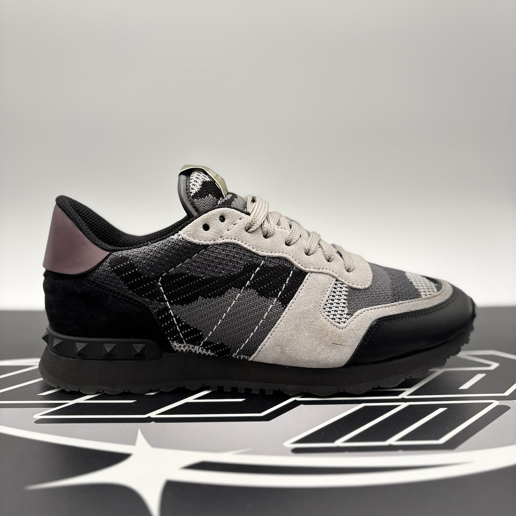 Size 41 (8 US) - Valentino Camouflage Rock runner  ' Black/Stone ' | WORN 1-3X