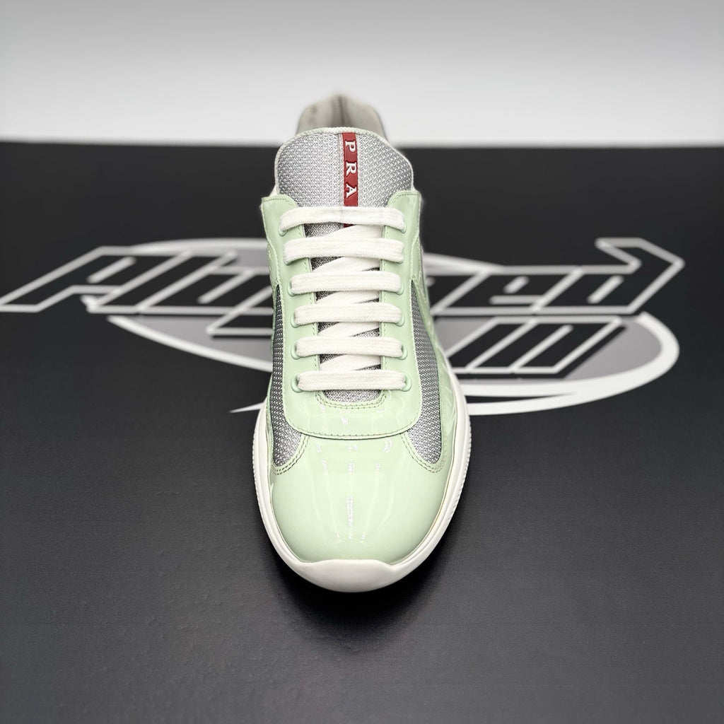 Size 8 UK (9 US) Prada Americas Cup ' White, Mint, Silver ' | GREAT CONDITION!