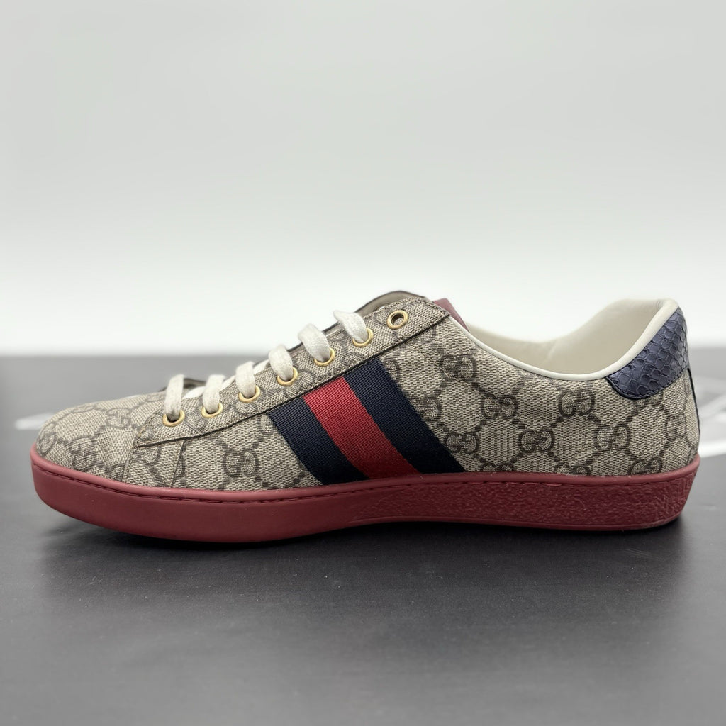 Size 8 G (8.5 US) Gucci Ace GG Supreme ' Beige ' | GREAT CONDITION!
