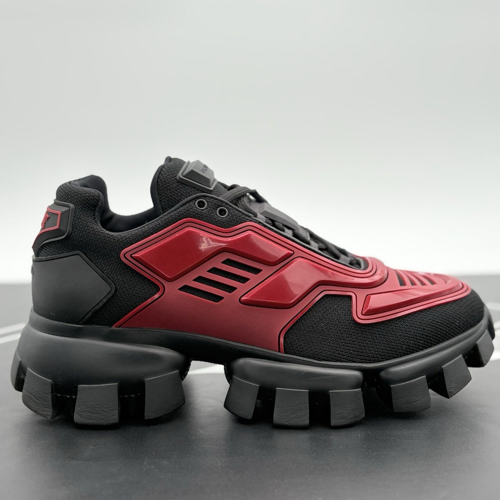 Size 7 UK (8 US) - Prada Cloudbust Thunder ' Red Black ' | SUPER CLEAN!
