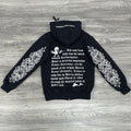 Size S - Chrome Hearts Thermal Foti Zip Up Hoodie ' Black ' | SUPER CLEAN!
